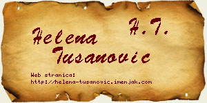 Helena Tušanović vizit kartica